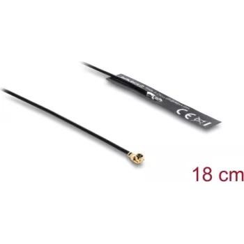 Vidinė antena DELOCK 2,4 GHz kryptinė 3,4 dBi I-PEX MHF® I kištukas su 18 cm FPC kabeliu lipniam montavimui