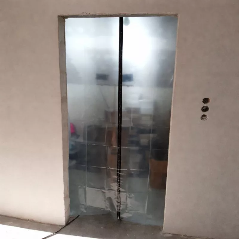 Dulkių barjeras durims remontui XXL, dulkių užuolaida 230x135 tiesi
