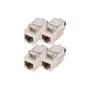DIGITUS CAT 8.1 ekranuotas Keystone modulis 4 vnt., beįrankis montavimas, DN-93816-4