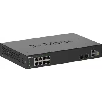 D-Link 10-Port Gigabit Stackable Smart Managed Switch su 2 x 10G SFP+ prievadais