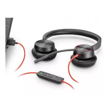 Ausinės POLY Blackwire C5220 laidinės USB-C biurui ir kontaktų centrui