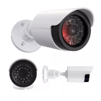 Netikras vamzdinis fotoaparatas su IR šviesos diodais, CEE IR1800 W – neveikiantis stebėjimo imitatorius