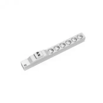 Bachmann 333.411 6x AC lizdų 1U pilkas sidabrinis maitinimo skirstytuvas PDU