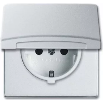 BUSCH-JAEGER SCHUKO kištukinis lizdas IP44 20EUGK-33-101 su dangteliu AW44