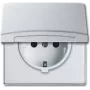 BUSCH-JAEGER SCHUKO kištukinis lizdas IP44 20EUGK-33-101 su dangteliu AW44