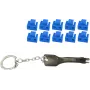RJ45 prievado blokatorius ShiverPeaks BS08-01034 — 1 raktas, 10 mėlynų spynelių