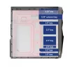 Akyga AK13BK Micro Tower korpusas, ATX/Micro ATX/Mini ITX, juodas
