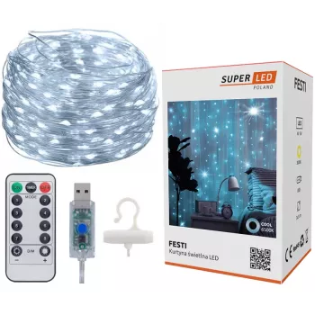 LED užuolaida Extralink KURTYNA LED 3x3 su nuotolinio valdymo pultu (EX.73172)