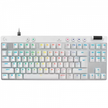 LOGITECH G PRO X TKL RAPID žaidimų klaviatūra - balta - US INT'L - USB - EMEA28i-935 - LINIJINIAI