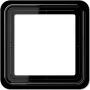 JUNG CD 581 SW viengubas rėmelis, juodas, IP44