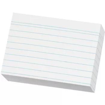 Herlitz Karteikarte A8 linijuota balta 120g 200 vnt.