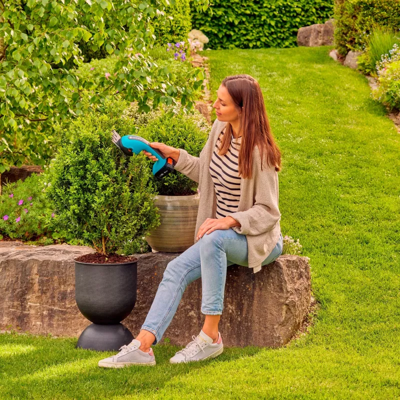Belaidė žoliapjovė-žirklių pjovimo sistema GARDENA 14750-55 20 cm 18 V Žalia Pilka
