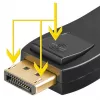 Wentronic Goobay DisplayPort į HDMI adapteris 1.1, HDMI standartinis lizdas (A tipas) - HDMI standartinis lizdas (A tipas) > DisplayPort kištukas (51719)