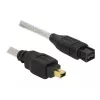 FireWire A/B kabelis DeLOCK 82588 1,0 m pilka