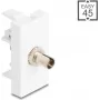 Skaidulinės optikos adapteris DELOCK 90915 ST Simplex BU prie ST Simplex baltas
