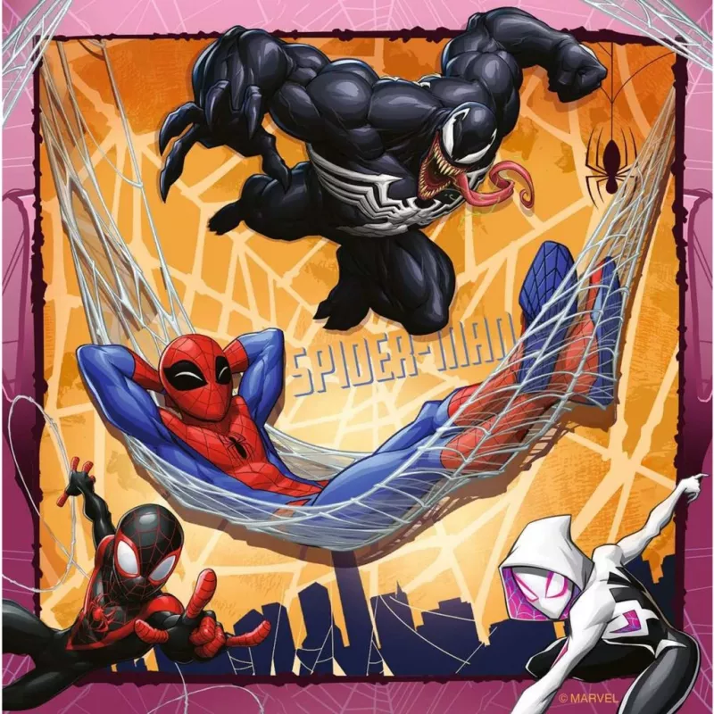 Dėlionė 3x49 detalių Spiderman