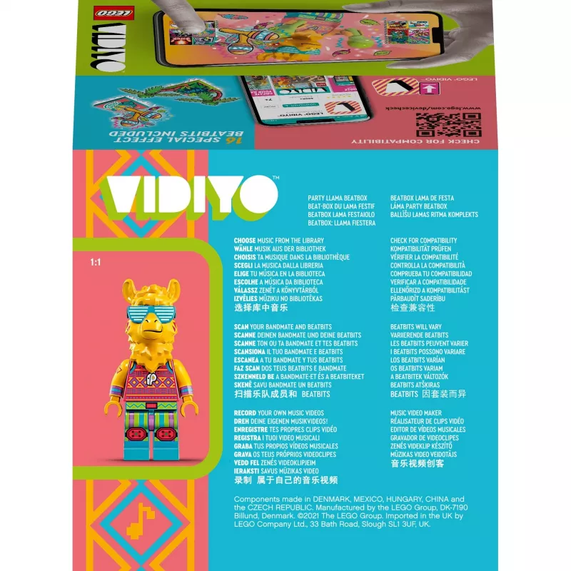 LEGO VIDIYO BeatBox 43105 Vakarėlių Lama – interaktyvus muzikos ir šokių rinkinys