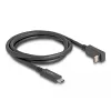Delock USB 3.2 Gen 2 laidas, USB-C (M) į USB-C (M) kampuotas, 1,0 m, PD 60W, 4K 144 Hz, 10 Gbps