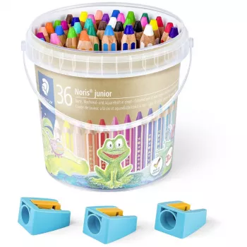 Pieštukas Staedtler 140 C36 3v1, 36 vnt. su galąstuvais