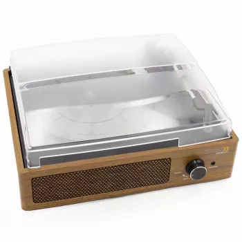 Patefono grotuvas su diržine pavara Technaxx TX-186 Black Wood Bluetooth 10 m