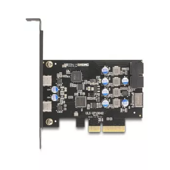 PCI Express x4 kortelė DELOCK 90345 su 2 išoriniais USB Type-C prievadais