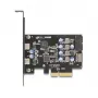 PCI Express x4 kortelė DELOCK 90345 su 2 išoriniais USB Type-C prievadais