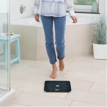 Medisana BS 450 kūno analizatoriaus svarstyklės, Max 180kg, Juodos, Bluetooth, ITO jutikliai (40510)