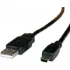 ROLINE USB 2.0 laidas, A tipas – 5 kontaktų Mini 0,8 m (11.02.8708)