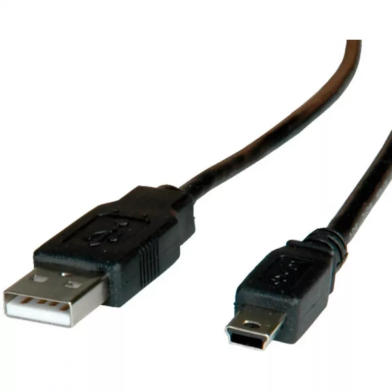 ROLINE USB 2.0 laidas, A tipas – 5 kontaktų Mini 0,8 m (11.02.8708)