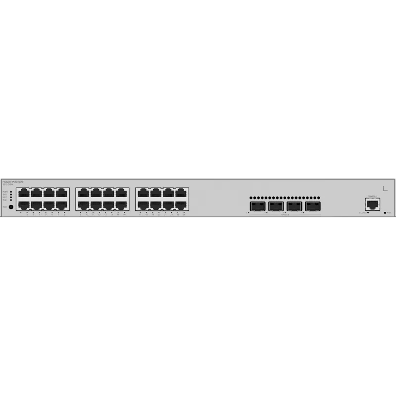 Huawei S310-24P4X Gigabit PoE valdomas jungiklis, 24x PoE, 4x SFP+, montuojamas į stelažą