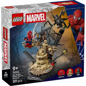 LEGO MARVEL 76334 Epinė kova: Žmogus Voras prieš Smėlio Žmogų