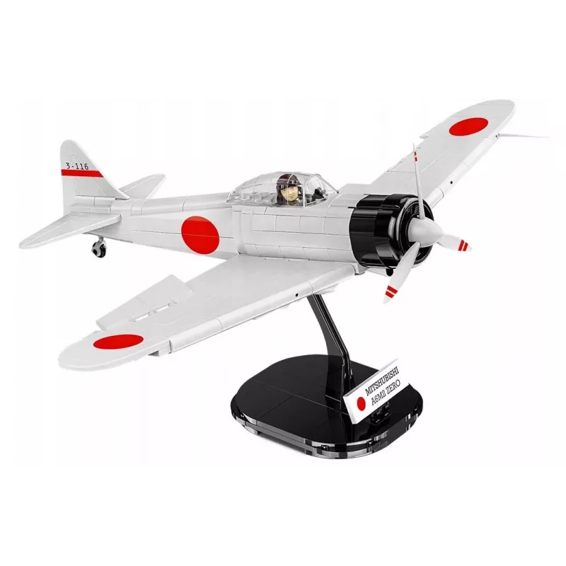 Konstruktorius Cobi Mitsubishi A6M2 „Zero-Sen“ – 347 detalių, rekomenduojamas nuo 3 metų
