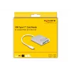 Card Reader DeLOCK 91005 USB 3.2 Gen 1 Type-C pilka CF MMC MicroSD
