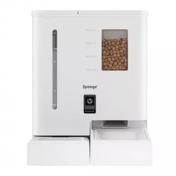 Automatinis ėdalo daviklis augintiniams Sponge SPONGE Pet Feeder Smart DUAL – dviejų dubenėlių išmanusis šėrimo prietaisas