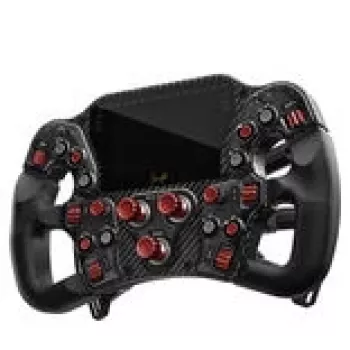 Asetek SimSports Invicta Formula vairas - Raudonas + Forte bazė (18 Nm)
