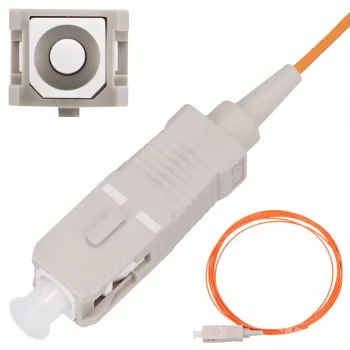 Pigtail SC/UPC daugiamodis kabelis Extralink OM2 50 µm 900 µm 2 m FTTH oranžinis