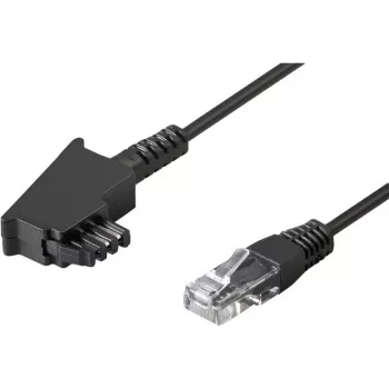 Wentronic Goobay telefono laidas TAE-F (M) – RJ-45 (M) 15m juodas (51236)