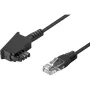 Wentronic Goobay telefono laidas TAE-F (M) – RJ-45 (M) 15m juodas (51236)