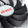 Hibridinis aušintuvas Akasa Intel LGA1700 7,5 cm Aliuminis Juodas