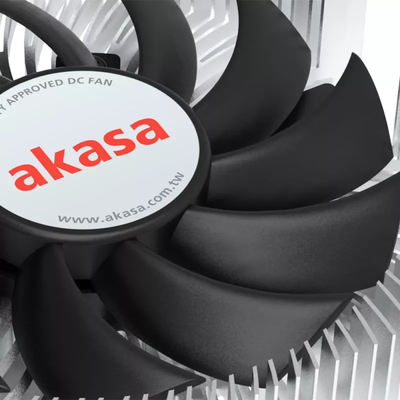 Hibridinis aušintuvas Akasa Intel LGA1700 7,5 cm Aliuminis Juodas
