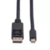 Roline DisplayPort kabelis, DP kištukas - Mini DP kištukas, juodas, 1,5 m (11.04.5638)