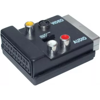 RCA jungiamasis adapteris ShiverPeaks 3×RCA į 4 kontaktų Hosiden lizdą
