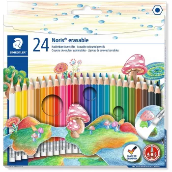 Ištrinami spalvoti pieštukai Staedtler Noris 144 50 Multicolour 24 vnt.