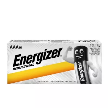 Energizer Industrial AA šarminės baterijos – 6 pakuotės po 10 vnt. + 6 pakuotės dovanų