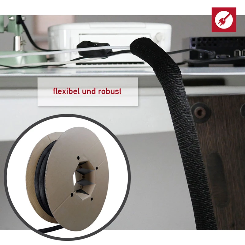 Kabelių vamzdis Label-the-cable PRO5110 juodas 25 m
