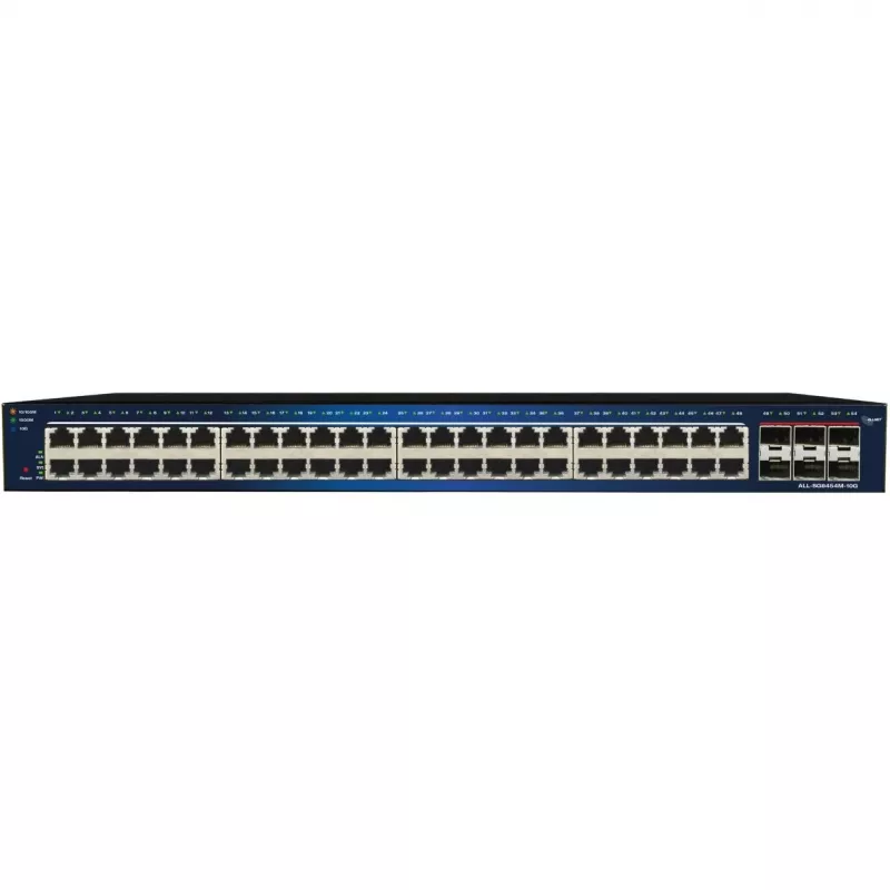 Valdomas Ethernet komutatorius ALLNET ALL-SG8454M-10G – 48+6 prievadų Gigabit su 10G aukštynkrypčiais