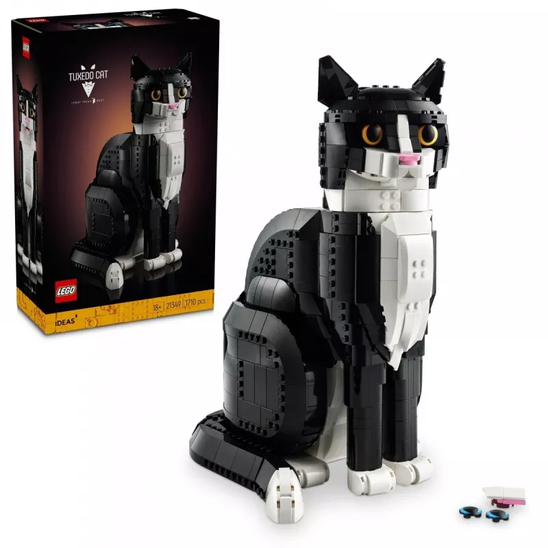 LEGO rinkinys Ideas 21349 Smokingo katė – kolekcinis plytų modelis, eksponavimo figūrėlė