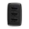 Baseus Compact Quick Charger, 3x USB, 17W (Juoda)