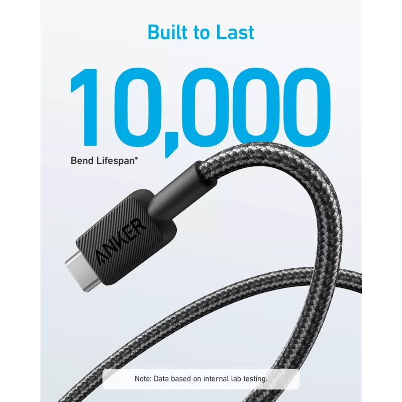 Anker Innovations 322 USB-A į USB-C laidas nailoninis 1,8 m juodas - laidas - skaitmeniniai/duomenys