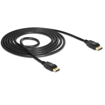 DeLOCK DisplayPort kabelis DisplayPort (kištukas) į DisplayPort (kištukas) 1,5 m 4K palaikymas juodas (85508)